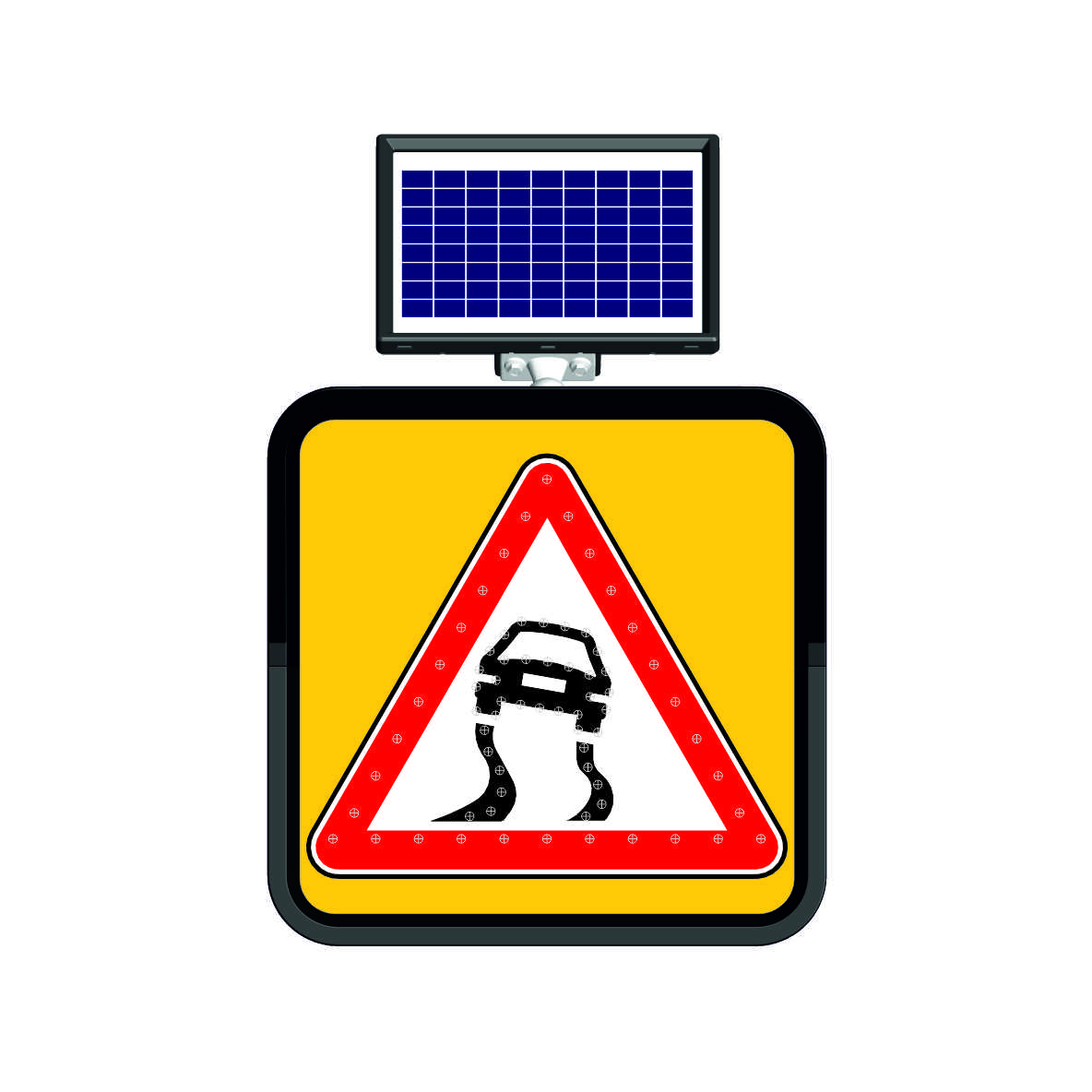 11800 FL - Şekil 7 Solar LED'li Yol Bakım Levhası