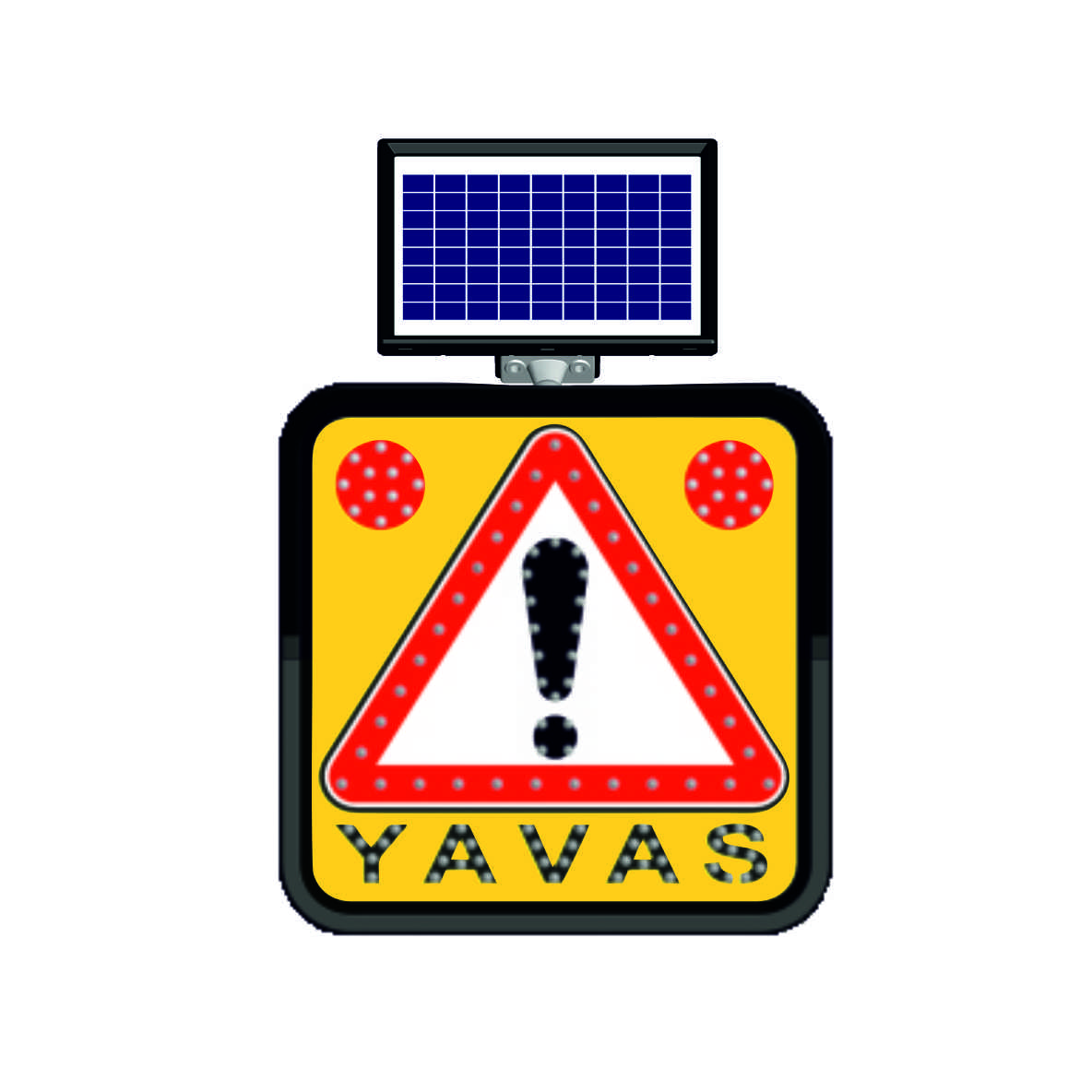 11800 FL - Şekil 2 Solar LED'li Yol Bakım Levhası
