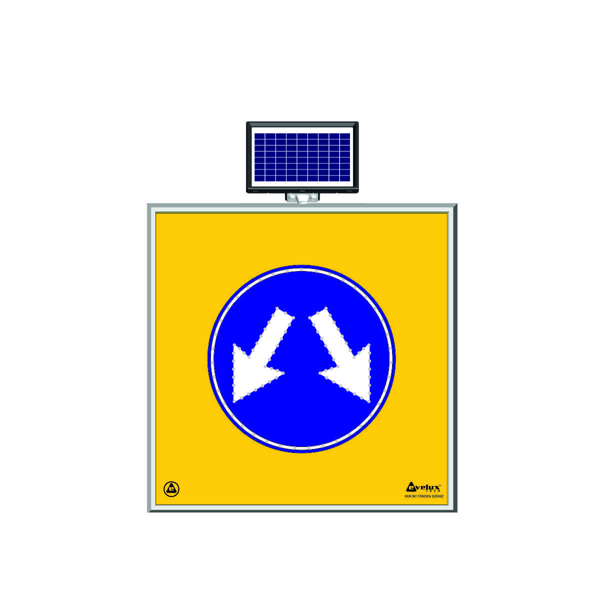 11600 S-LD - Şekil 16 Solar LED'li Yol Bakım Levhası