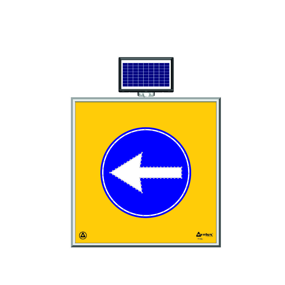 11600 S-LD - Şekil 14 Solar LED'li Yol Bakım Levhası