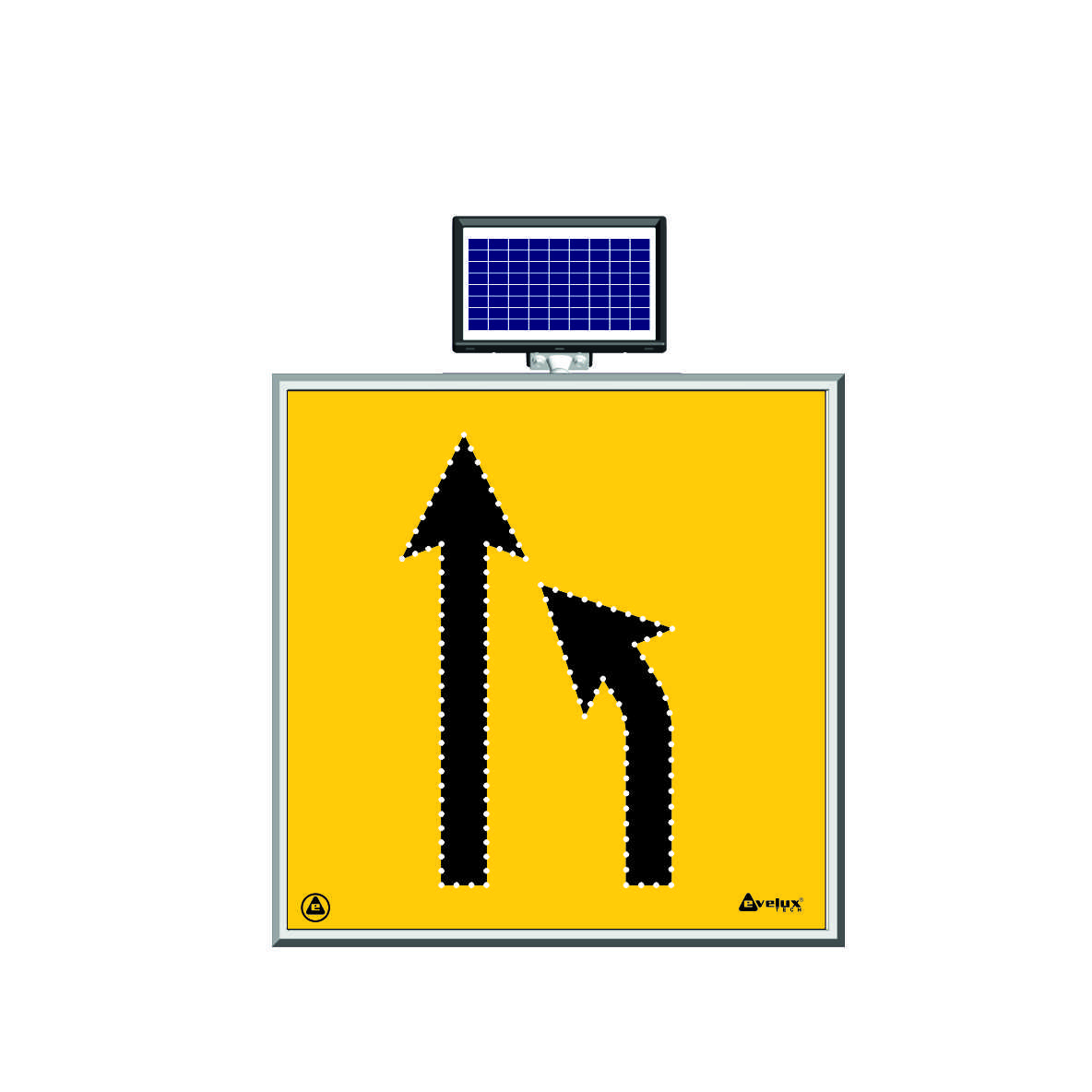 11600 S-LD - Şekil 12 Solar LED'li Yol Bakım Levhası
