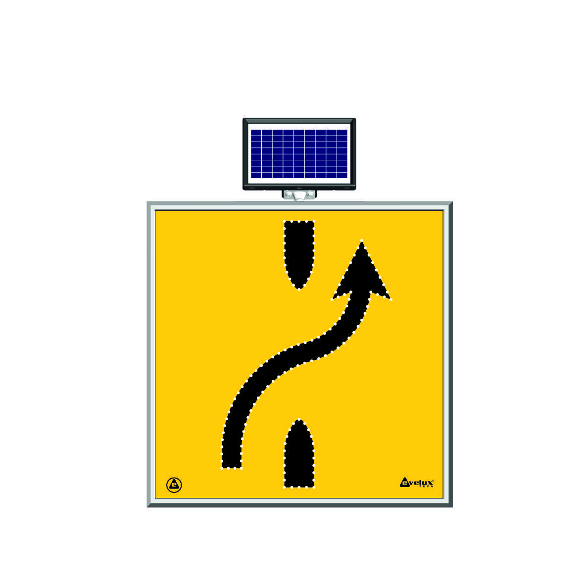 11600 S-LD - Şekil 10 Solar LED'li Yol Bakım Levhası
