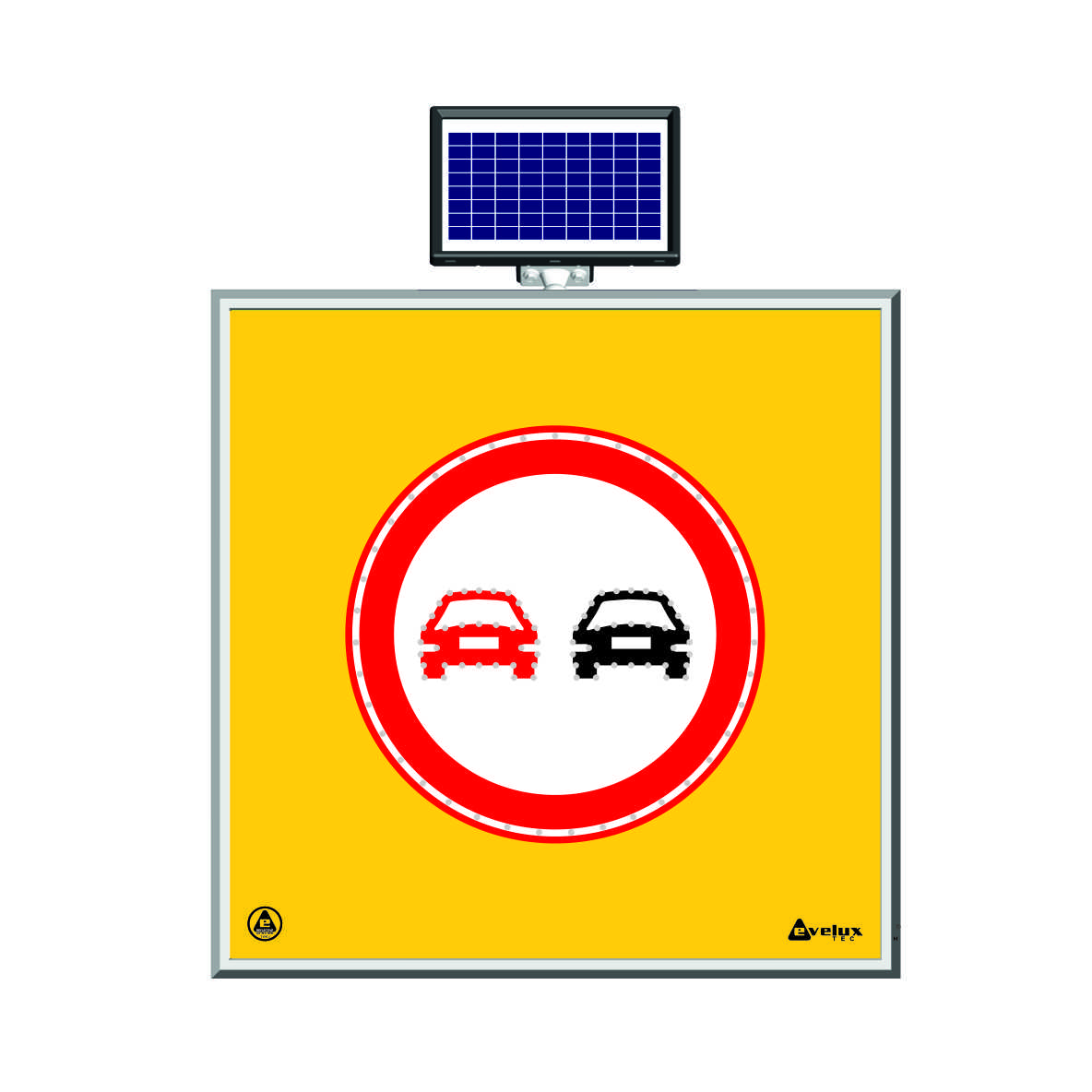 11700 S-LD - Şekil 3 Solar LED'li Yol Bakım Levhası