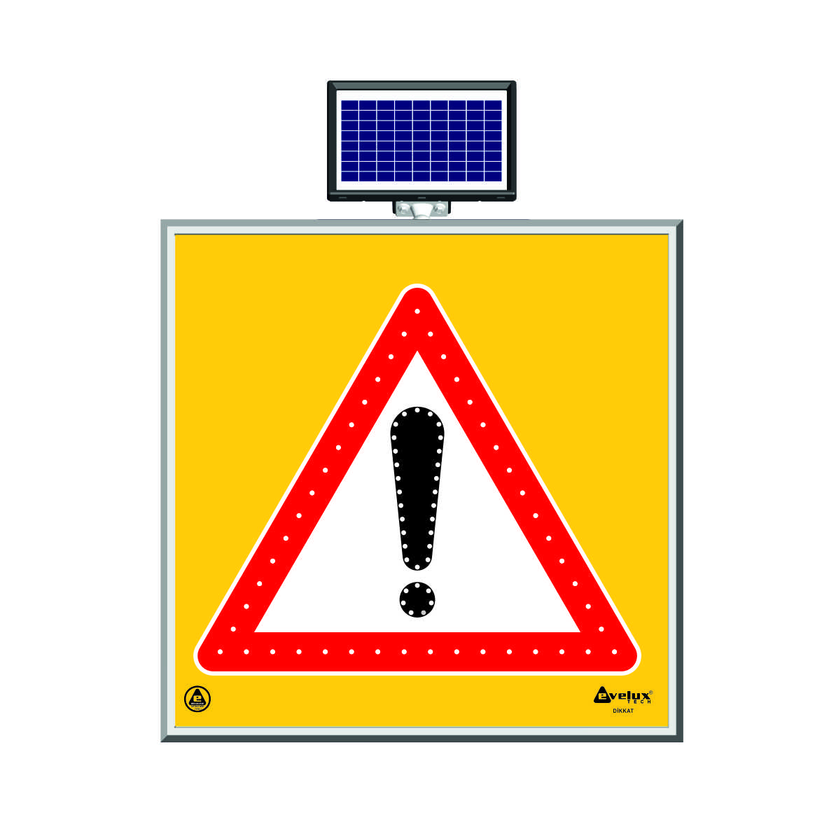 11700 S-LD - Şekil 2 Solar LED'li Yol Bakım Levhası