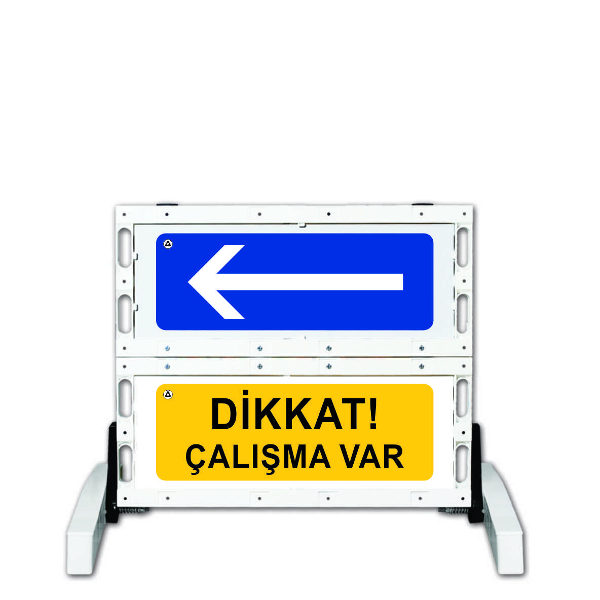 12501 FB R Katlanır Uyarı Levhalı Bariyer